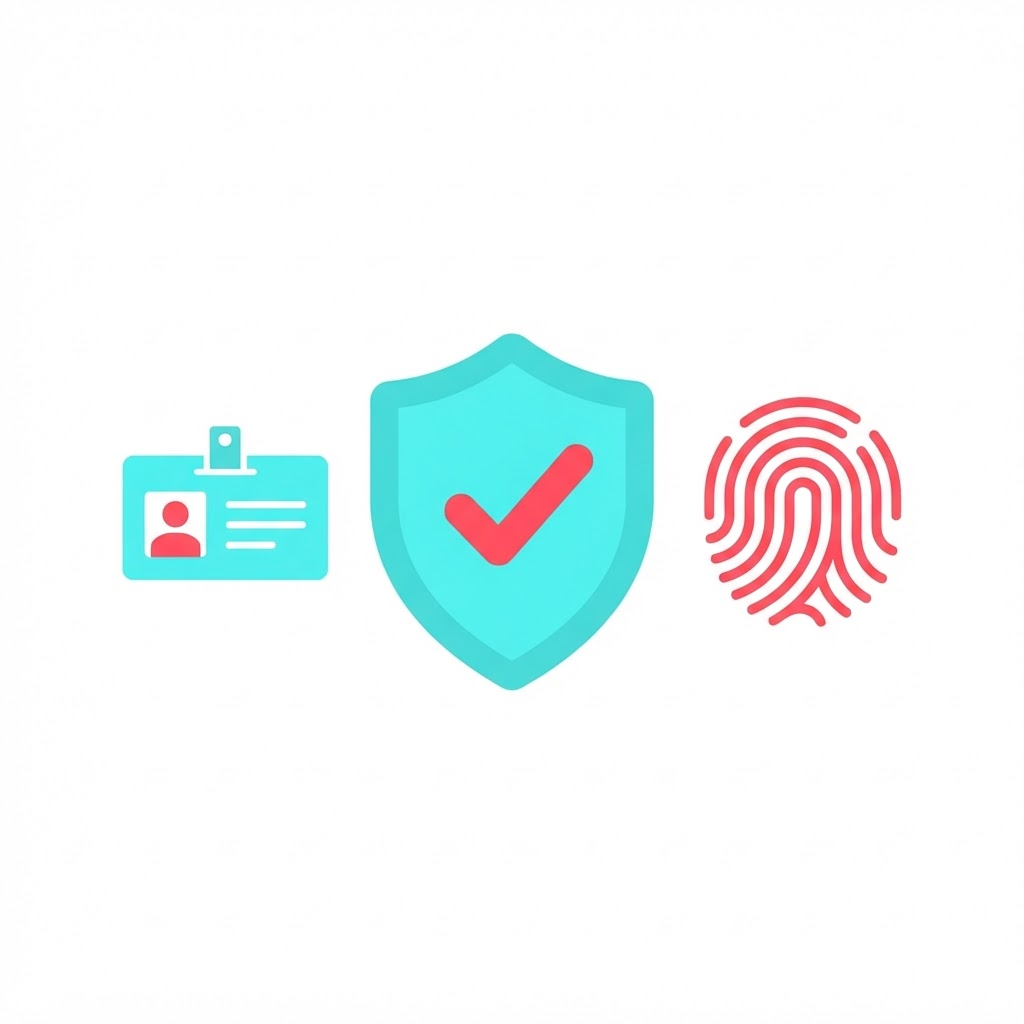 Illustration of identity verification and payment security